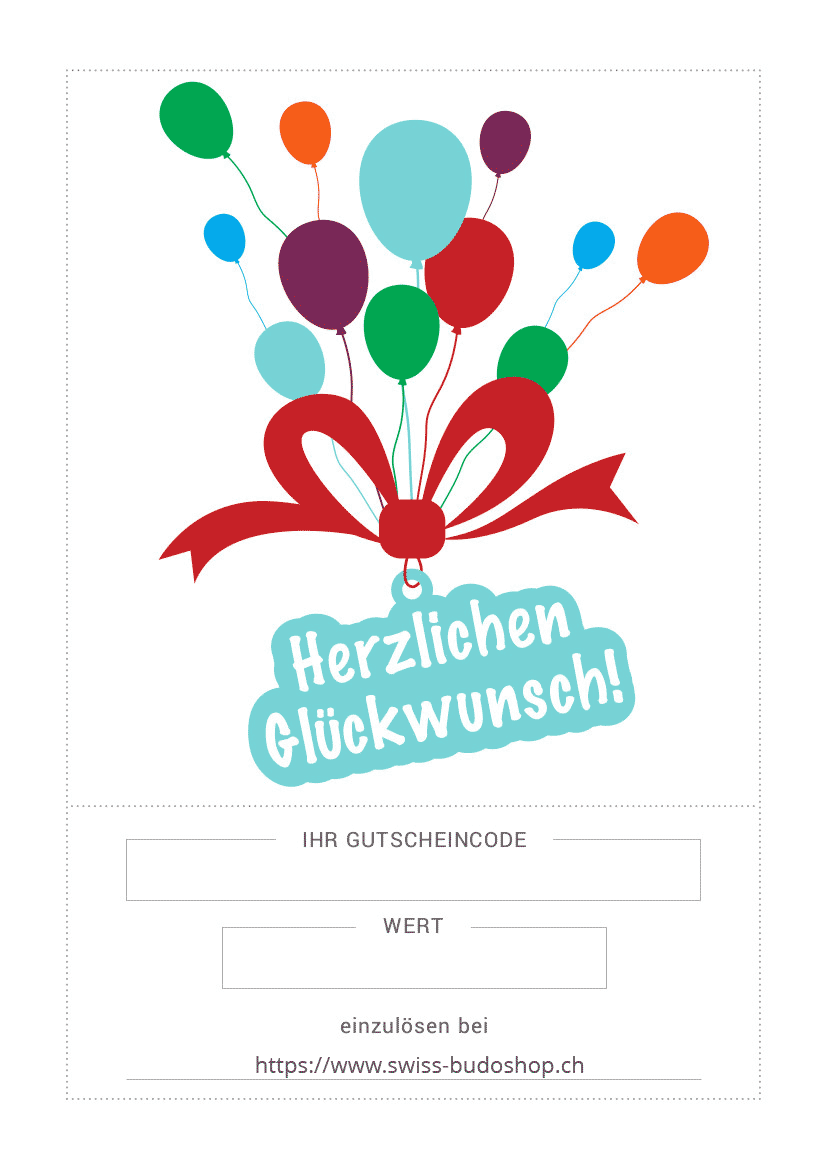 Geschenkgutschein, herzlichen Glückwunsch!